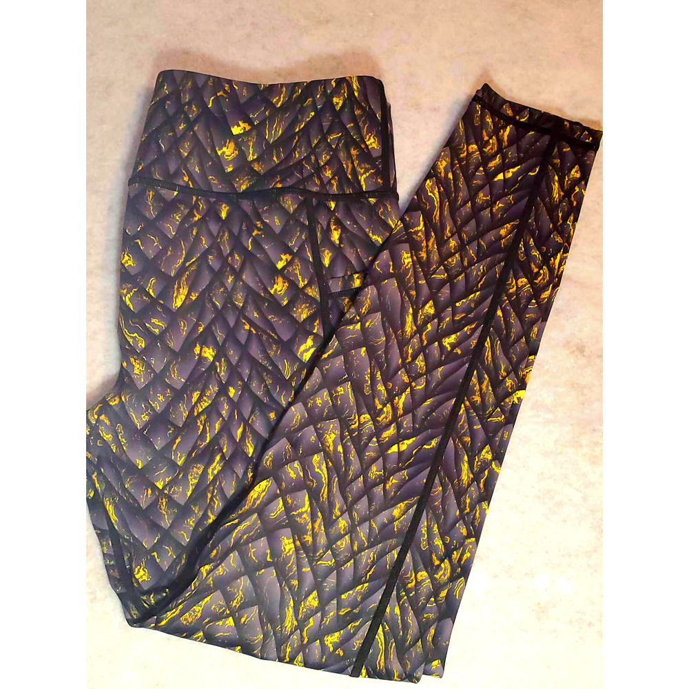 Constantly Varied Gear CVG XL Full Length Yellow Dawn Dragon Scale Leggings